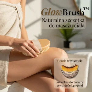 GlowBrush™ Naturalna szczotka do masażu na sucho